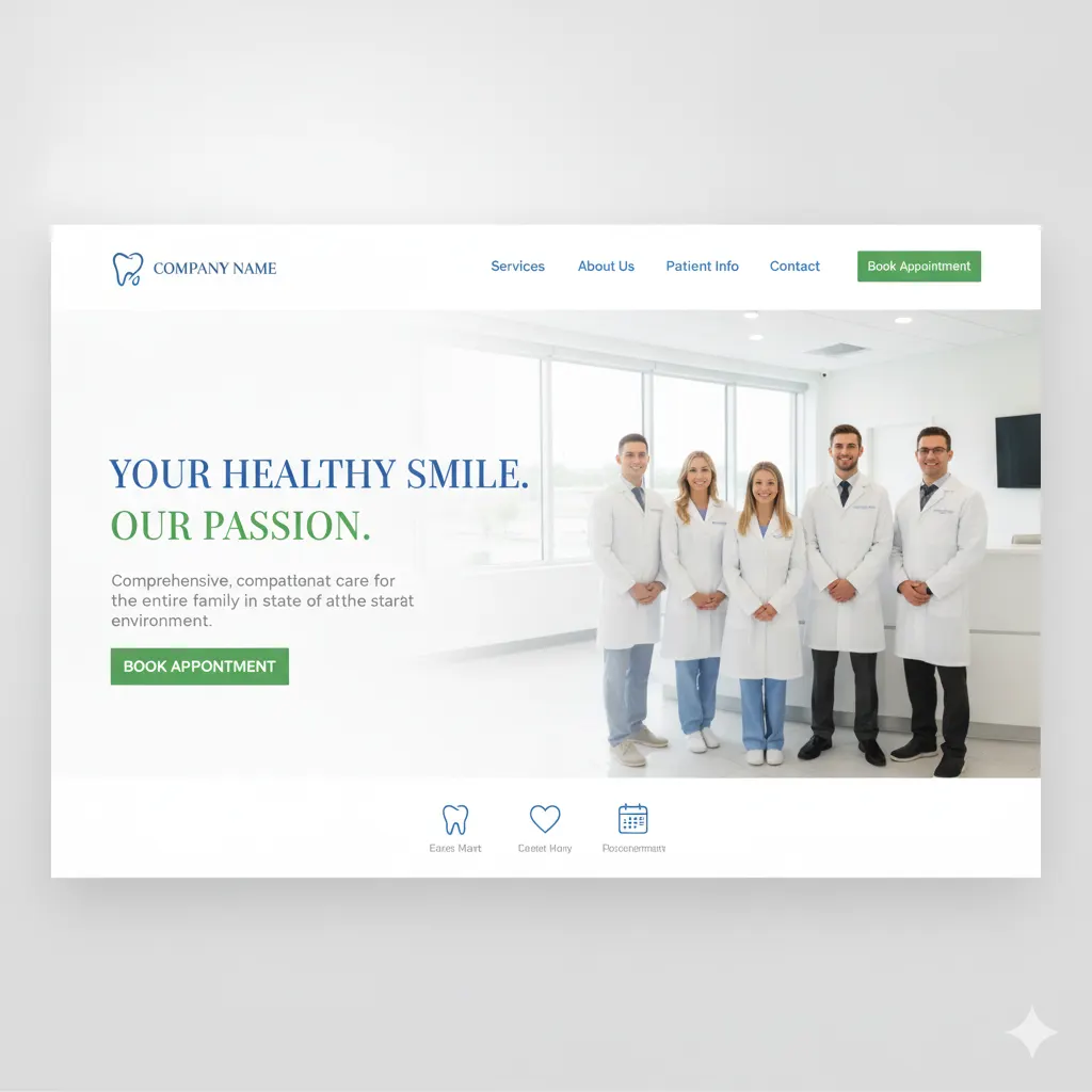 Medical & Dental — website design example